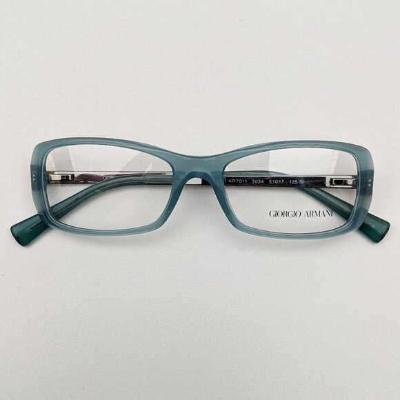 🕶️Made in Italy! Giorgio Armani AR7011 Eyeglasses 51/17 135 /KAE525🕶️ - Picture 1 of 6